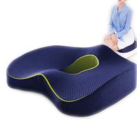 Memory Foam Seat Cushion and Lumbar Back Support Pillow- Chair Pillow for Sciatica,Back & Tailbone Pain Relief - Orthopedic Chair Pad for Support in Office Desk Chair and Car Seat