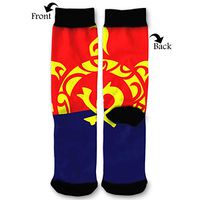 Communist Conglomerate Flag Socks Funny Fashion Novelty Advanced Moisture Wicking Sock for Man Women