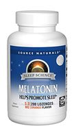 Source Naturals Sleep Science Melatonin 5 mg Orange Flavor - Helps Promote Sleep - 200 Lozenge Tablets