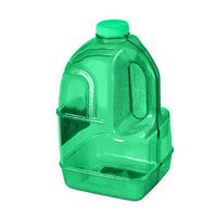 GEO 1 Gallon (128oz) BPA Free Reusable Leak-Proof Drinking Water Bottle Jug w/48mm Screw Cap (Green)