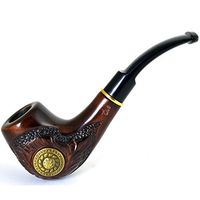 6.1'' Tobacco wooden smoking pipe for 9mm filter. Best HANDMADE smoking pipes. WORLDWIDE shipping.