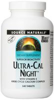 Source Naturals Ultra Cal Night with Vitamin K, 240 Tablets