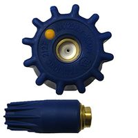 General Pump YR36K40 3650 PSI Turbo Nozzle Coupled with 1/4" Steel Quick Disconnect Plug, 4.0 Orifice