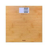 American Weigh Scales Digital Bathroom Scale with LCD Display, Bamboo