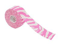 Gentle Meow 1 Roll Bracers Elbow Self Adherent Sports Protection Bandage, Pink Zebra Pattern