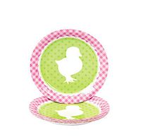 Easter Silhouette Dessert Paper Plates