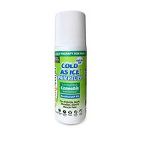 Hempvana Cold As Ice Cold Therapy for Pain, Convenient Pain Relief Roll On Gel with Menthol USP 8% & Enriched with Cannabis Seed Extract (1 Pack)