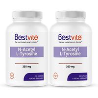 N-Acetyl L-Tyrosine 350mg (NALT) (240 Capsules) (120 x 2) - No Stearates - Non GMO - Gluten Free