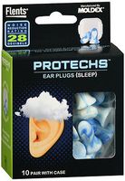 Flents Protechs Ear Plugs Sleep - 10 Pair, Pack of 6