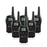6-Pack Midland LXT500VP3 Two Way Radio, Rechargeable Batteries and Chargers