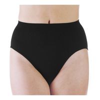 Wearever 1-Pack Women's Black Smooth and Silky Seamless High Leg - Light Abosrbency (0.25 Cup) - Incontinence Panties XL/XXL (Fits Hip Sizes: 44-47