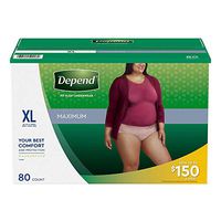Depend Fit-Flex Underwear for Women - XL, 80 Count