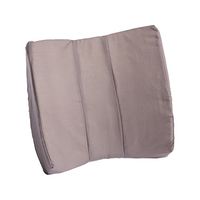 Hermell Products Softeze Memory Foam Lumbar Cushion with Grey Polycotton Cover