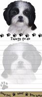 "Shih Tzu Magnetic List Pads" Uniquely Shaped Sticky Notepad Measures 8.5 by 3.5 Inches
