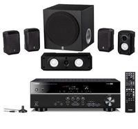 Yamaha 5.1 Channel 600 Watt Surround Sound Home Theater System with 8" Advanced YST Subwoofer