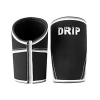 Drip Knee Compression Sleeve (1 Pair) | 7MM Neoprene Knee Brace to Stabilize Joints to Prevent Injury and Support Recovery - Best for Cross Training, Running, Weightlifting, Squats, and Powerlifting.