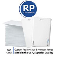 RapidPROX Custom-ENCODED Clamshell Cards for HID 125kHz, 26Bit H10301, Your Choice of Facility Code & Number Range (100 Cards)