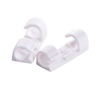 40 Pieces Adhesive Cable Clips Wire Clips Cable Wire, Office and Home (White)