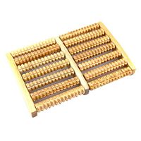 ROSENICE 7 Rows Wheel Wooden Massager Wood Roller Foot Massager Relax Relief Massager