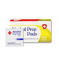 100PCS/Box Lens Cleaning Prep Pads,CaseRoo Disposable Cleaning Cotton Wet Wipes Pads,Portable Cleanser Wipe Cloth for Household Daily Cleaning,Travel（6x3cm）