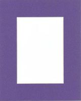 Golden State Art, Pack of 25 11x14 African Violet Picture Mats Mattes with White Core Bevel Cut for 8x10 Photo + Backing + Bags