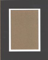 24x36 Black & White Double Picture Mats with White Core, for 20x30 Pictures