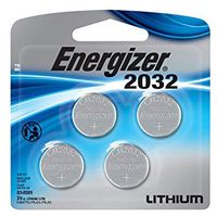 Energizer Watch/Electronic Batteries, 3 Volts, 2032, 4 (2x2) Batteries (Lithium Button Cell)