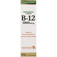 Nature's Bounty, Super Strength B-12, 5000mcg, 2 Oz (Pack of 2)