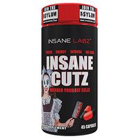 Insane Labz Insane Cutz Intense Fat Burner for Men and Women, Thermogenic Weight Loss Supplement with Dandelion Root Extract Fueled by AMPiberry, Appetite Suppressant - 45 Daily Srvgs (45 Capsules)