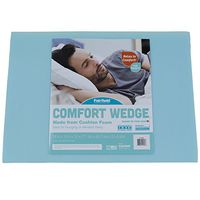 Fairfield Comfort Wedge-Best for Elevated Sleeping, Lounging, Made with Cushion Foam, 28" x 18", Blue