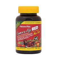 NaturesPlus Source of Life Red - 180 Mini Tablets -Easy to Swallow Red Superfood Whole Food Multivitamin, Antioxidant - Anti-Aging Nutrients - Energy Boost - Vegetarian, Gluten-Free - 30 Servings