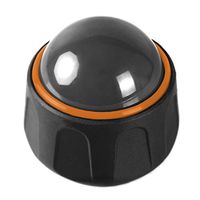 Teeter Massage Roller Ball for Gentle Massage, Deep Tissue Relief, Myofascial Release, Trigger Point Therapy (Charcoal/Orange)