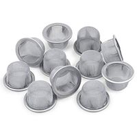 Tianmai 11pcs 0.5Inch Diameter Premium Stainless Steel Mental Screen Filters for Crystal Tobacco Pipe Use