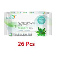 TINSAI 𝐒𝐓𝐄𝐑𝐋𝐈𝐙𝐀𝐓𝐈𝐎𝐍 Health Wet Wipes 26 Tablets, 𝐃𝐈𝐒𝐈𝐍𝐅𝐄𝐂𝐓𝐈𝐎𝐍 Wipes Nursing Wipes Clean and Hygienic for Women Men (Multicolor)