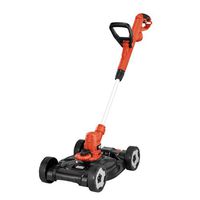 BLACK+DECKER 3-in-1 String Trimmer/Edger & Lawn Mower, 6.5-Amp, 12-Inch (MTE912)