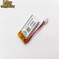 BIHUADE 3.7V 602040 600mAh Jst Ph2.5 Connector Plug Lithium Polymer Li-Po Battery Lithium Ion Polymer Rechargeable Battery for MP4 GPS MP3 Bluetooth Stereo DIY Gift (602040)
