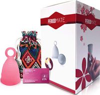 Period Mate Menstrual Cup All Colors and Sizes (Pink, Small Menstrual Cup)