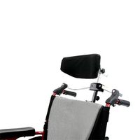 Karman Universal Folding Headrest for Wheelchair, Arctic Silver, Large, Seat Size/Width 20-22 Inch & 7/8 Inch Handle Frame