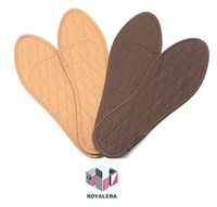 ROYALERA ECO Friendly Shoe Insoles with Real Natural Cinnamon, Pack of 2 Pairs, Assorted Colors, Unisex, Size W 8.5 - M 7-25 cm