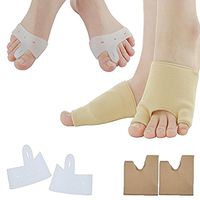 COJOY Bunion Relief Bootie Pads Sleeve Toe Straightener Corrector Regulator for Hallux Valgus, Pain Relief, Treatment 2 Pairs