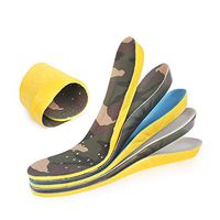 Flyusa Unisex Basketball Sport Insoles Insert Cushioning Soft Breathable Sweat-Absorbent Insoles,Blue Yellow,Mesh,M