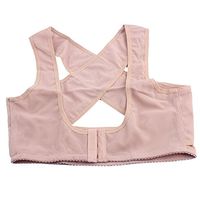 Binglinghua Women Adjustable Shoulder Back Posture Corrector Chest Brace Support Belt Vest (Pink, L)