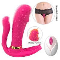 9 High Speeds Vibration Wearable Six Adullts Toys with Heated Wireless Remote Control for Women Male Powerful Electric Stimulation Massage Neck, Shoulder, Back and Muscle Pain Waterproof