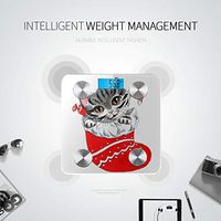 Cute Cat in Christmas Sock Bathroom Scale Scales for Weight Bathroom Scales Most Accurate Tracks 8 Key Compositions Analyzer Sync with Fitness Apps 400 Lbs