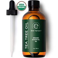 Eve Hansen Organic Tea Tree Oil (4oz) | Highest Quality Melaleuca Alternifolia | Pure Tea Tree Oil for Skin, Scalp, Nail Health and Aromatherapy | Acne Treatment, Lice Treatment and Skin Tag Remover