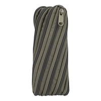 Alomejor Portable Nylon Zipper Bag Emergency Survival Cord Rope Pouch with Nylon Material for Hiking Outdoor Activities(Army Green)