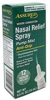 Nasal Relief Spray, Pump Mist, Anti-drip, Severe Congestion, Oxymetazoline HCI Case of 24
