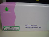 hcg ONE-STEP VISUAL PREGNANCY TEST-COMBO CASSETTE-25TEST/BOX