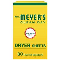 Mrs. Meyer's Clean Day Dryer Sheets, Honeysuckle, 80 ct