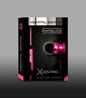 Mental Beats High Performance Xcentric Earbuds w/ Microphone - Pink